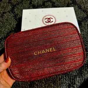 Chanel makeup bag